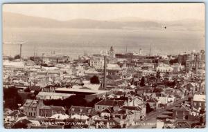 RPPC  HOBART, TASMANIA  Australia   Birdseye looking East  Bailey Photo Postcard