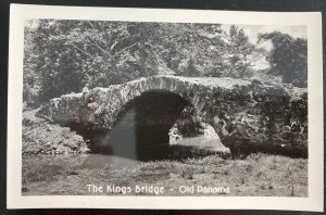 Mint Panama Real Picture Postcard Kings Bridge old Panama