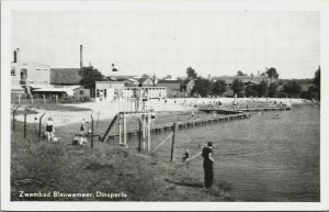 Netherlands Zwembad Blauwe Meer Dinxperlo Vintage Postcard 04.09