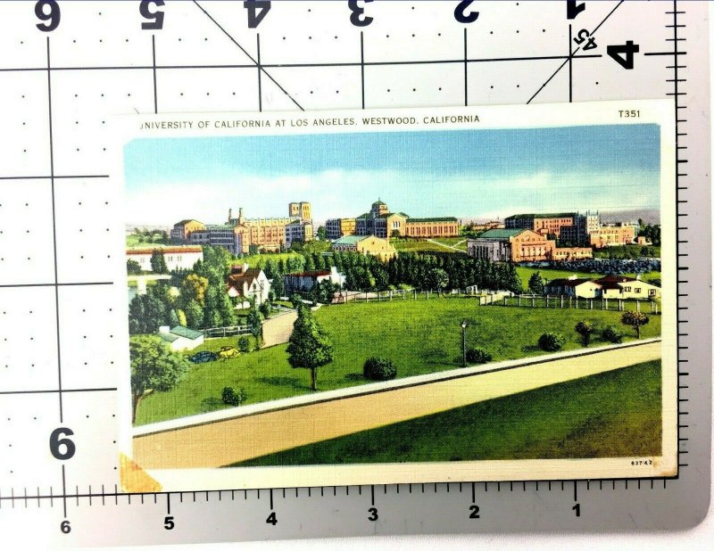 Postcard Westwood California University of California at Los Angeles Unposted