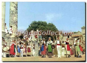 Postcard Modern Colors and Light of France in Provence Folk Dance Group Vedne