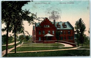 MUSCATINE, Iowa  IA  ~ HERSHEY HOSPITAL  1910  PCK  Postcard