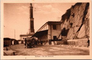 Lighthouse Via alla Lanterna Genova Italy