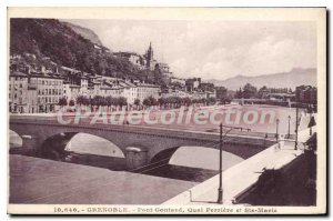 Postcard Old Bridge Gontard Grenoble Quai Perriere And Ste Marie