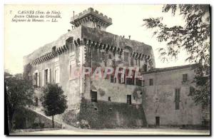 Old Postcard Old castle Cagnes Grimaldi Lords of Monaco