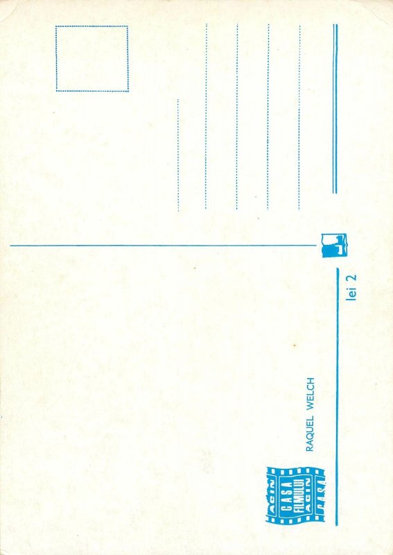 Acttress ACIM Romania postcard Raquel Welch