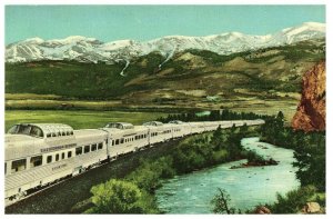 Vintage Postcard - Diesel Powered Stainless Steel train California Zephyr