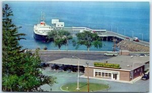 Postcard - Bar Harbor Ferry Terminal, M. V. Bluenose at Dock 