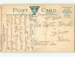 Divided-Back LIBRARY SCENE Augusta Maine ME d6274