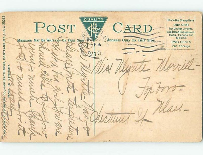 Divided-Back LIBRARY SCENE Augusta Maine ME d6274