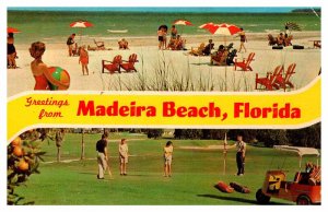 Postcard GOLF COURSE SCENE Madeira Beach Florida FL AP0776
