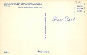 Home Of Speaker Sam Rayburn - Bonham, Texas TX