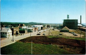 Vtg Chandler Quebec Canada Street View Downtown Gaspesia Pulp Mill Postcard