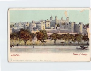 Postcard Tower of London, England