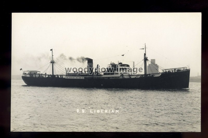 bf1189 - United Africa Co Cargo Ship - Liberian , built 1936 -postcard B Feilden