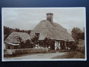 Hampshire Hayling Island NORTH HAYLING Old Thatched Cottage c1937 Postcard