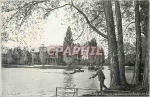 Old Postcard Bois de Vincennes Daumesnil Lake Pavilion