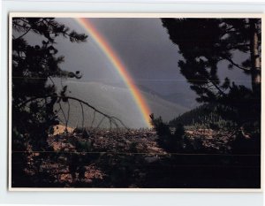 Postcard Rainbow at timberline, Colorado