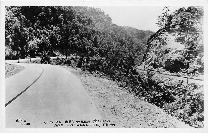 J68/ Lafollette Jellico Tennessee Postcard RPPC c40-50s Cline US25  288