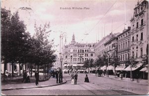 Germany Aachen Friedrich Wilhelm Platz Vintage Postcard C077