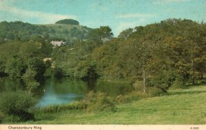 Vintage Postcard Chantonbury Ring Geographical Feature Sussex England