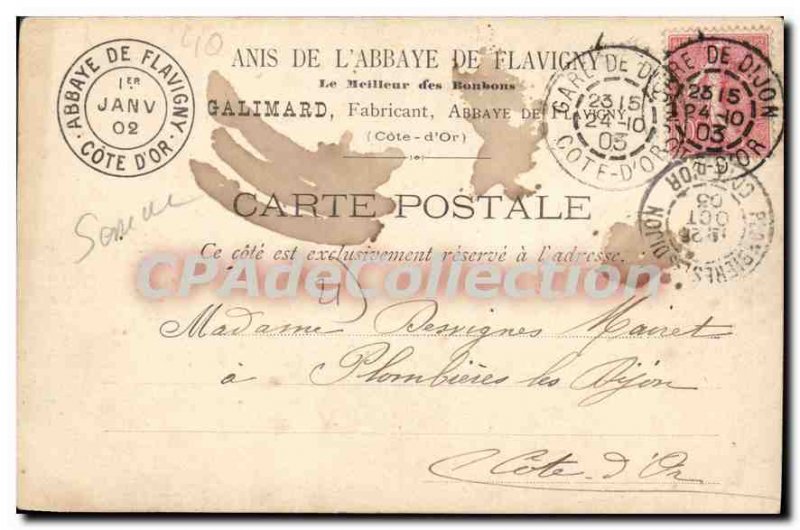 Old Postcard DARCEY by FLAVIGNY Place Bellecour