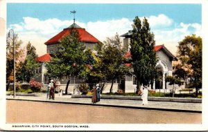 Massachusetts South Boston City Point Aquarium 1918 Curteich