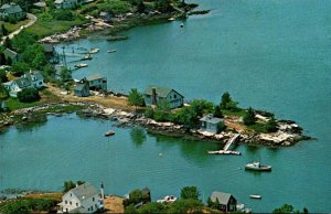 Maine South Bristol Aerial View Long Cove Point