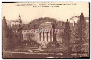 Old Postcard Chambery Facade Southern old castle of the Dukes of Savoy Hotel ...