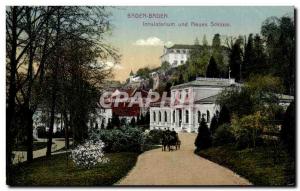 Old Postcard Baden Baden Inhaltorium und Neues Schloss
