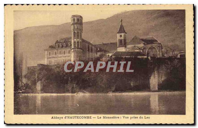 Postcard The Abbey Hautecombe Monastery Lake View taken