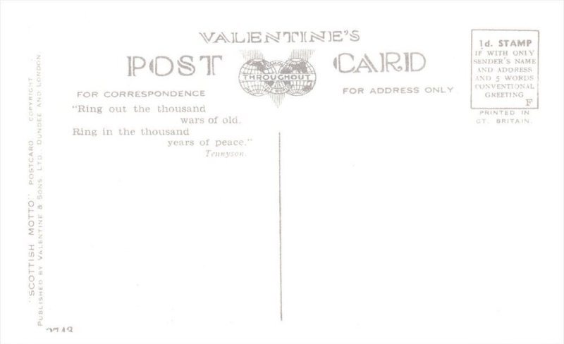 Highland Piper  Scottish Motto Poem