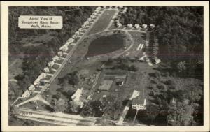 Wells ME Sleepytown Resort Aerial View - Postcard