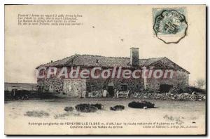 Postcard Old bloody Hostel Pereybeille on national Aubenas road Puy Celebre i...