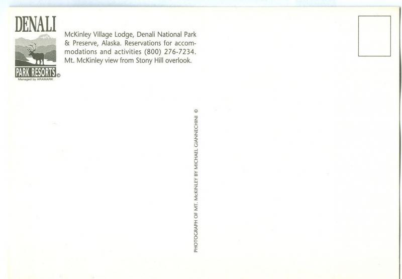 McKinley Village Lodge, Denali National Park & Reserve, Alaska, unused Postcard