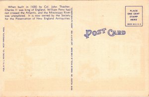Postcard MA Yarmouth 1680 House
