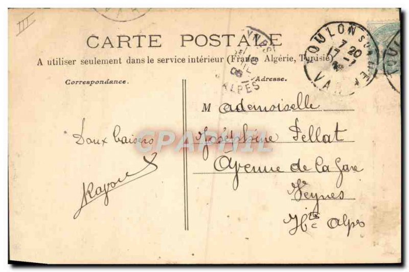 Old Postcard Toulon L & # Navy 39Observatoire