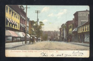 EASTON PENNSYLVANIA PA. NORTHAMPTON STREET SCENE VINTAGE POSTCARD 1906