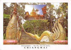 BT2043 A naga stair case to wat Phra thad doi suthep Chiangmai    Thailand