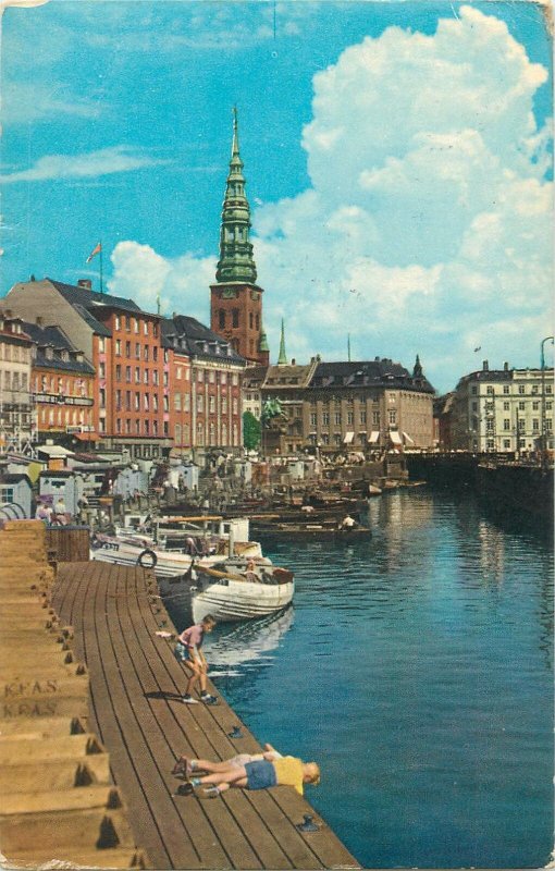 Postcard Denmark Copenhagen Gammel strand