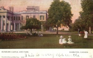 Vintage Postcard 1905 Dundurn Castle And Park Historic Site Hamilton Canada
