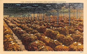 Interior of a southern looseleaf tobacco warehouse Tobacco Unused 