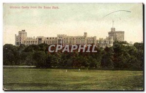 Great Britain Windsor Castle Old Postcard from the home park