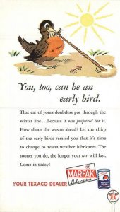 1947 Texaco Gas Station Advertising undivided Postcard 22-8360