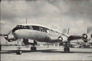 KLM Airlines Airplane Flying Dutchman Lockheed Super Constellation Postcard