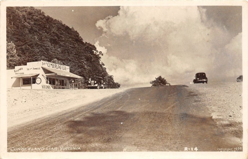 J67/ Cumberland Gap Virginia RPPC Postcard c1940s Cline Image Store 308