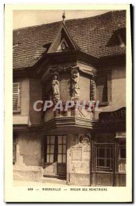Old Postcard Ribeauville Maison Des Menetriers