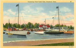 CT, Stamford, Connecticut, Cummings Park Yacht Club, C.T. Art No. 8A-H2686