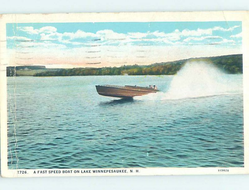 W-border FAST MOTORBOAT Gilford & Laconia & Meredith & Wolfeboro NH AD7047