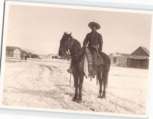 Postcard Buffalo Soldier, Corporal at Wounded Knee, South Dakota